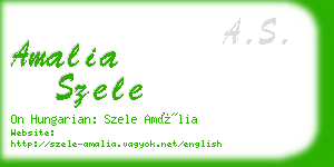 amalia szele business card